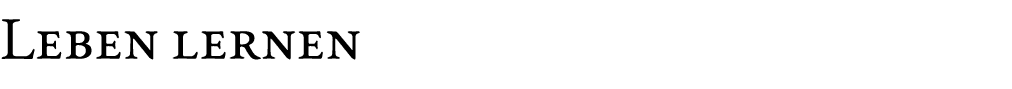 Leben lernen